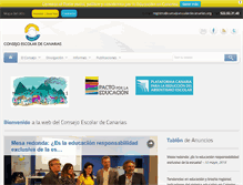 Tablet Screenshot of consejoescolardecanarias.org